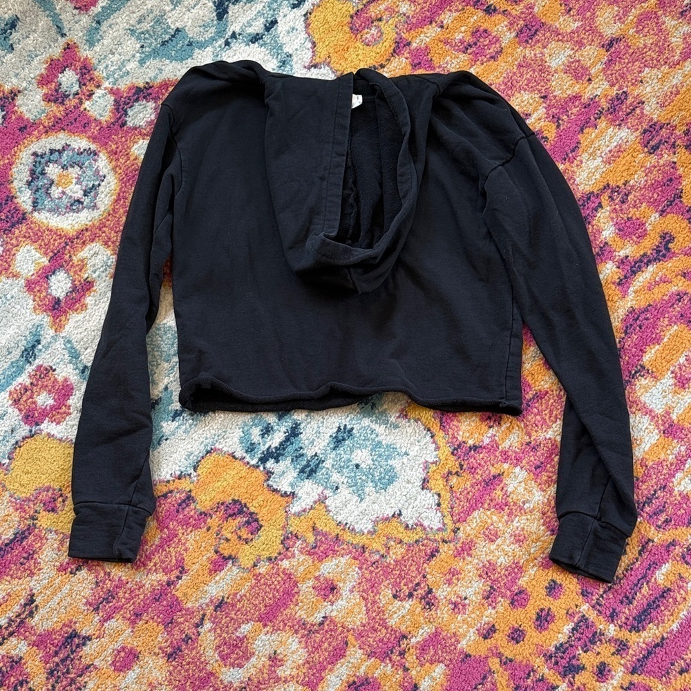 Trendy Black Hoodie with 'Best Part' Graphic - Picture 4 of 4